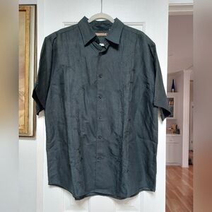 Cubavera mens XL shirt black